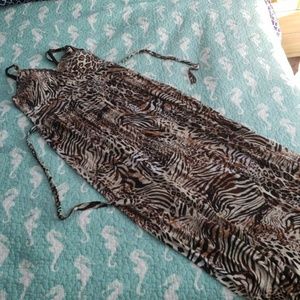 Animal print Maxi dress